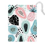 Seamless Pattern With Fruits Drawstring Pouch (5XL) Front