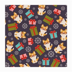 Welsh Corgi Dog With Gift Boxes Seamless Pattern Wallpaper Medium Glasses Cloth