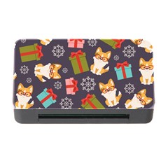 Welsh Corgi Dog With Gift Boxes Seamless Pattern Wallpaper Memory Card Reader with CF