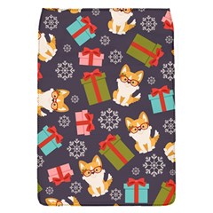 Welsh Corgi Dog With Gift Boxes Seamless Pattern Wallpaper Removable Flap Cover (S)