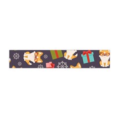 Welsh Corgi Dog With Gift Boxes Seamless Pattern Wallpaper Flano Scarf (mini) by Nexatart