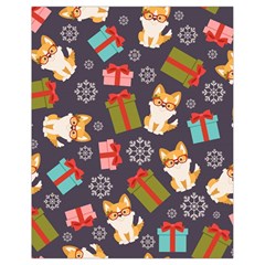 Welsh Corgi Dog With Gift Boxes Seamless Pattern Wallpaper Drawstring Bag (Small)