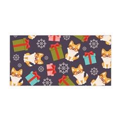 Welsh Corgi Dog With Gift Boxes Seamless Pattern Wallpaper Yoga Headband by Nexatart