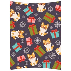 Welsh Corgi Dog With Gift Boxes Seamless Pattern Wallpaper Back Support Cushion