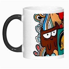 Abstract Grunge Urban Pattern With Monster Character Super Drawing Graffiti Style Morph Mugs by Nexatart