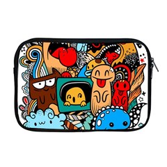 Abstract Grunge Urban Pattern With Monster Character Super Drawing Graffiti Style Apple Macbook Pro 17  Zipper Case by Nexatart