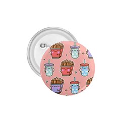 Cute Kawaii Food Seamless Pattern 1.75  Buttons