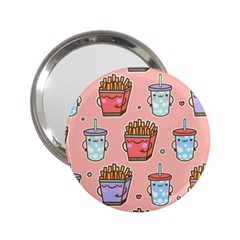 Cute Kawaii Food Seamless Pattern 2.25  Handbag Mirrors