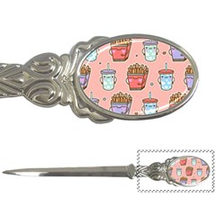 Cute Kawaii Food Seamless Pattern Letter Opener