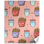 Cute Kawaii Food Seamless Pattern Canvas 16  x 20  15.75 x19.29  Canvas - 1