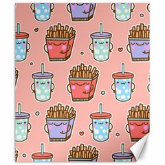 Cute Kawaii Food Seamless Pattern Canvas 20  x 24 