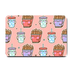 Cute Kawaii Food Seamless Pattern Small Doormat 