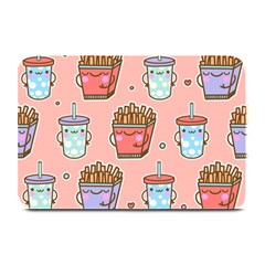 Cute Kawaii Food Seamless Pattern Plate Mats