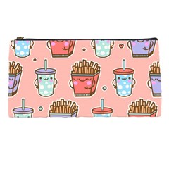 Cute Kawaii Food Seamless Pattern Pencil Cases