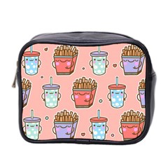 Cute Kawaii Food Seamless Pattern Mini Toiletries Bag (Two Sides)