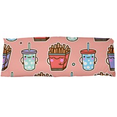 Cute Kawaii Food Seamless Pattern Body Pillow Case Dakimakura (Two Sides)