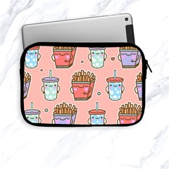 Cute Kawaii Food Seamless Pattern Apple iPad Mini Zipper Cases