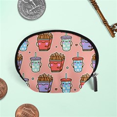 Cute Kawaii Food Seamless Pattern Accessory Pouch (Small)