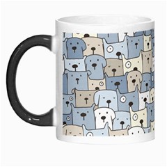 Cute Dog Seamless Pattern Background Morph Mugs by Nexatart