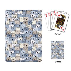 Cute Dog Seamless Pattern Background Playing Cards Single Design (rectangle) by Nexatart