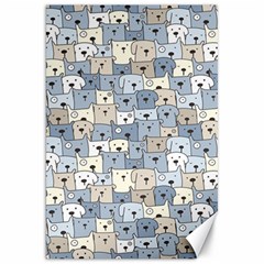 Cute Dog Seamless Pattern Background Canvas 20  X 30  by Nexatart