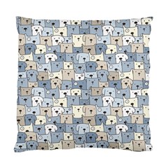 Cute Dog Seamless Pattern Background Standard Cushion Case (two Sides) by Nexatart