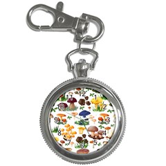 Mushroom Seamless Pattern Key Chain Watches by Nexatart