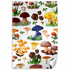 Mushroom Seamless Pattern Canvas 24  X 36  by Nexatart