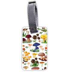 Mushroom Seamless Pattern Luggage Tag (one Side) by Nexatart