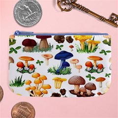 Mushroom Seamless Pattern Large Coin Purse