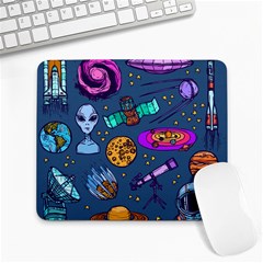 Space Sketch Set Colored Large Mousepads by Nexatart