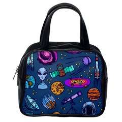 Space Sketch Set Colored Classic Handbag (one Side) by Nexatart