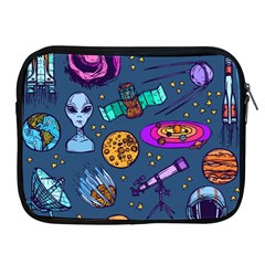 Space Sketch Set Colored Apple Ipad 2/3/4 Zipper Cases by Nexatart