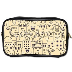 Seamless Pattern With Cute Monster Doodle Toiletries Bag (Two Sides)