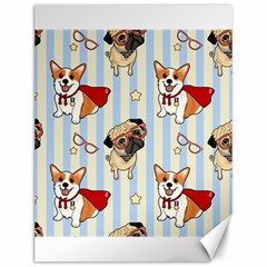 Pattern Dog Canvas 12  X 16  by Nexatart