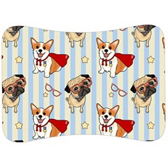 Pattern Dog Velour Seat Head Rest Cushion by Nexatart