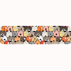 Cute Dog Seamless Pattern Background Large Bar Mats by Nexatart