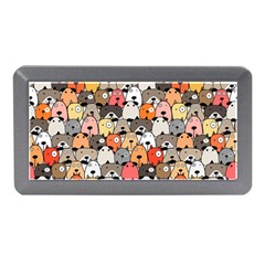 Cute Dog Seamless Pattern Background Memory Card Reader (mini) by Nexatart