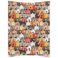 Cute Dog Seamless Pattern Background Back Support Cushion by Nexatart