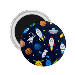 Big Set Cute Astronauts Space Planets Stars Aliens Rockets Ufo Constellations Satellite Moon Rover V 2.25  Magnets