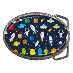 Big Set Cute Astronauts Space Planets Stars Aliens Rockets Ufo Constellations Satellite Moon Rover V Belt Buckles by Nexatart