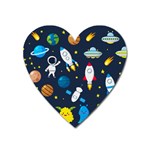 Big Set Cute Astronauts Space Planets Stars Aliens Rockets Ufo Constellations Satellite Moon Rover V Heart Magnet Front