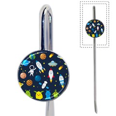 Big Set Cute Astronauts Space Planets Stars Aliens Rockets Ufo Constellations Satellite Moon Rover V Book Mark