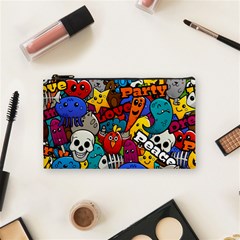 Graffiti Characters Seamless Pattern Cosmetic Bag (small)