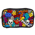 Graffiti Characters Seamless Pattern Toiletries Bag (Two Sides) Back