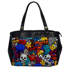 Graffiti Characters Seamless Pattern Oversize Office Handbag by Nexatart