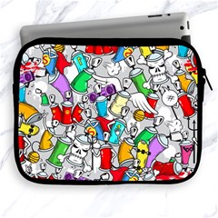 Graffiti Characters Seamless Pattern Apple Ipad 2/3/4 Zipper Cases by Nexatart