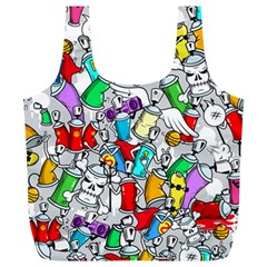 Graffiti Characters Seamless Pattern Full Print Recycle Bag (xl) by Nexatart