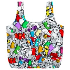 Graffiti Characters Seamless Pattern Full Print Recycle Bag (xxxl) by Nexatart