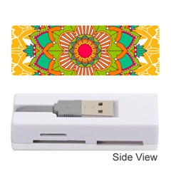 Mandala Patterns Yellow Memory Card Reader (stick) by Nexatart